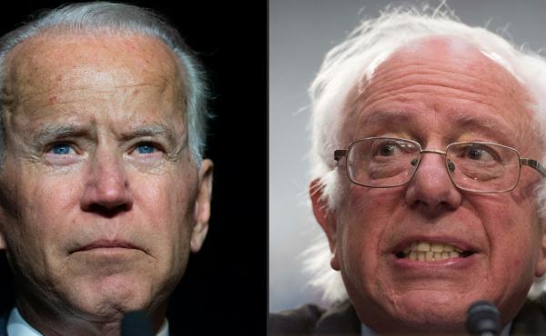 Former Vice President Joe Biden (left) and Sen. Bernie Sanders of Vermont are putting forward very different visions in the Democratic presidential primary. Former Vice President Joe Biden (left) and Sen. Bernie Sanders of Vermont are putting forward very different visions in the Democratic presidential primary.
