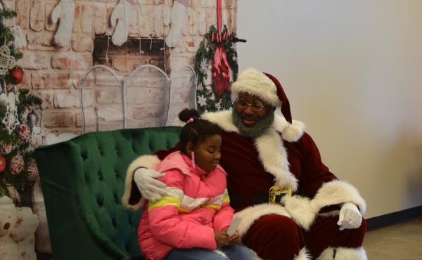 Santa at the West Dallas Christmas Block Party Santa at the West Dallas Christmas Block Party