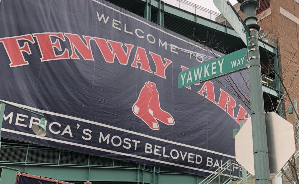 Yawkey Way, outside Fenway Park, was named for the late, former Boston Red Sox owner, Tom Yawkey, who was known for his philanthropy, but also for what was a racist ball club. Yawkey Way, outside Fenway Park, was named for the late, former Boston Red Sox owner, Tom Yawkey, who was known for his philanthropy, but also for what was a racist ball club.