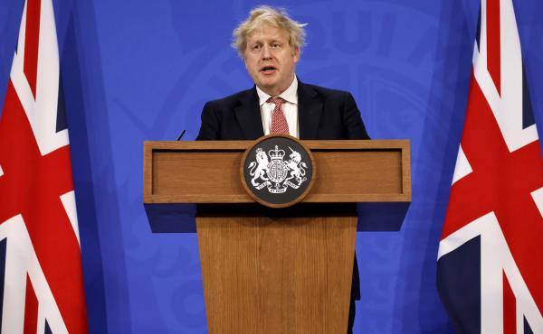 Britain's Prime Minister Boris Johnson outlined the U.K. government's new long-term COVID-19 plan, saying self-isolation requirements will be lifted as of Thursday. Britain's Prime Minister Boris Johnson outlined the U.K. government's new long-term COVID-19 plan, saying self-isolation requirements will be lifted as of Thursday.