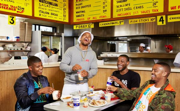 The Ghetto Gastro collective (Jon Gray, Lester Walker, Pierre Serrao and Malcolm Livingston II) is a self-described "black power kitchen" in The Bronx. The Ghetto Gastro collective (Jon Gray, Lester Walker, Pierre Serrao and Malcolm Livingston II) is a self-described "black power kitchen" in The Bronx.