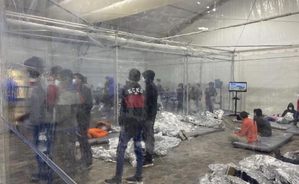 Children are detained in a Customs and Border Protection temporary overflow facility in Donna, Texas on March 20. President Biden's administration faces mounting criticism for refusing to allow outside observers into facilities that are detaining thousand Children are detained in a Customs and Border Protection temporary overflow facility in Donna, Texas on March 20. President Biden's administration faces mounting criticism for refusing to allow outside observers into facilities that are detaining thousand