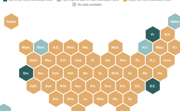 Map of which states meet contact tracing needs Map of which states meet contact tracing needs