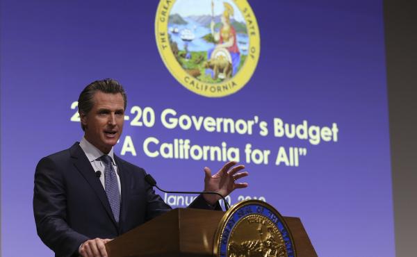 California Gov. Gavin Newsom, pictured in January, must sign off on the latest state budget by June 15. The new $213 billion plan includes an expansion of the state's Medicaid program for low-income adults under the age of 26, regardless of immigration st California Gov. Gavin Newsom, pictured in January, must sign off on the latest state budget by June 15. The new $213 billion plan includes an expansion of the state's Medicaid program for low-income adults under the age of 26, regardless of immigration st
