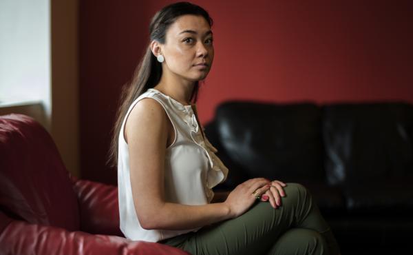 Chanel Miller poses for a portrait before her interview on Sept. 23 at NPR's bureau in New York City. Miller was sexually assaulted by Brock Turner in 2015. The lenient sentence Turner received elicited widespread controversy and helped inspire new legisl Chanel Miller poses for a portrait before her interview on Sept. 23 at NPR's bureau in New York City. Miller was sexually assaulted by Brock Turner in 2015. The lenient sentence Turner received elicited widespread controversy and helped inspire new legisl