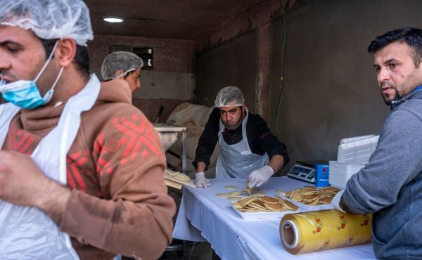 A pop-up bakery in the town of Shoubak, Jordan, offers traditional Ramadan dessert known as qatayef a day before the start of the holy month. A pop-up bakery in the town of Shoubak, Jordan, offers traditional Ramadan dessert known as qatayef a day before the start of the holy month.