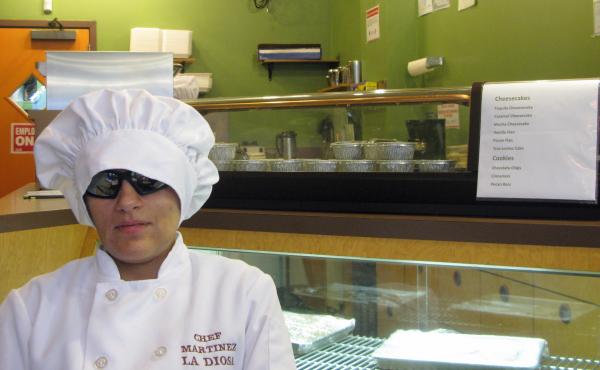 Laura Martinez may be the only blind chef in the country running her own restaurant. La Diosa opened in January. Martinez was hired directly out of culinary school by acclaimed Chicago chef Charlie Trotter and worked for him until his restaurant closed in Laura Martinez may be the only blind chef in the country running her own restaurant. La Diosa opened in January. Martinez was hired directly out of culinary school by acclaimed Chicago chef Charlie Trotter and worked for him until his restaurant closed in