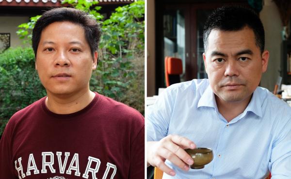 Luo Changping, left, and Deng Fei. Luo Changping, left, and Deng Fei.