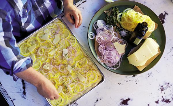 Focaccia topped with lemon pecorino and red onions is just one of the recipes featured in Bianco's new cookbook. Focaccia topped with lemon pecorino and red onions is just one of the recipes featured in Bianco's new cookbook.