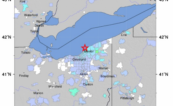 A 4.0 earthquake jostled communities near Cleveland on Monday. A 4.0 earthquake jostled communities near Cleveland on Monday.
