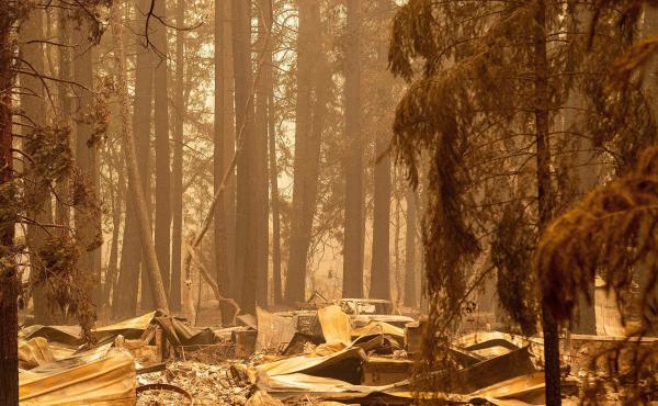 The remains of a burned home are seen in the Indian Falls neighborhood of unincorporated Plumas County, California on July 26, 2021. Extreme weather events have claimed hundreds of lives worldwide in recent weeks, and upcoming forecasts for wildfire and h The remains of a burned home are seen in the Indian Falls neighborhood of unincorporated Plumas County, California on July 26, 2021. Extreme weather events have claimed hundreds of lives worldwide in recent weeks, and upcoming forecasts for wildfire and h