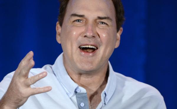 Norm Macdonald speaks during a panel discussion of reality television talent show Last Comic Standing in 2015. Norm Macdonald speaks during a panel discussion of reality television talent show Last Comic Standing in 2015.