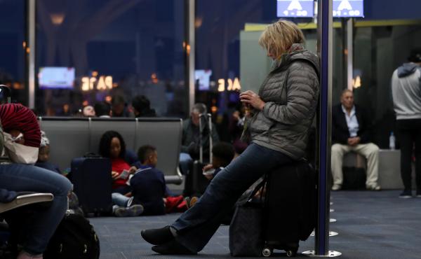 Southwest Airlines was among the airlines affected by a contractor's computer outage Monday, forcing hundreds of flights to be delayed. Southwest Airlines was among the airlines affected by a contractor's computer outage Monday, forcing hundreds of flights to be delayed.