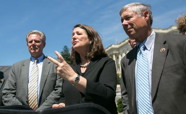 Rep. Diana DeGette, D-Colo., and Rep. Fred Upton (right), R-Mich., who have spearheaded the 21st Century Cures Act, speak after a 2015 House of Representatives vote in its favor. Rep. Diana DeGette, D-Colo., and Rep. Fred Upton (right), R-Mich., who have spearheaded the 21st Century Cures Act, speak after a 2015 House of Representatives vote in its favor.