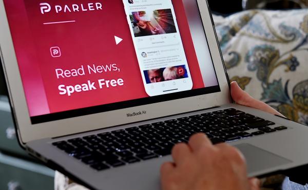 Parler bills itself as a "free speech" social network and puts few restrictions on what users can post. Parler bills itself as a "free speech" social network and puts few restrictions on what users can post.