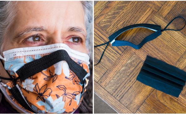 According to the CDC using a brace or mask fitter over a disposable mask or a cloth mask is a good way to make your mask more secure and prevent leaks. According to the CDC using a brace or mask fitter over a disposable mask or a cloth mask is a good way to make your mask more secure and prevent leaks.