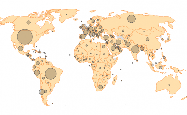 World map showing coronavirus cases by country (as of June 28) World map showing coronavirus cases by country (as of June 28)