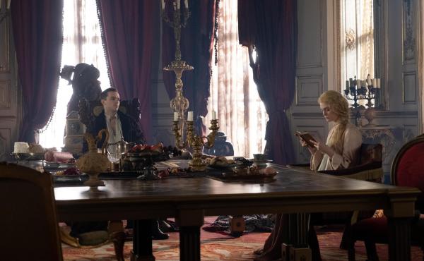 Huzzah? Emperor Peter of Russia (Nicholas Hoult) and a disillusioned Catherine of Prussia (Elle Fanning) enter into a not-great marriage in Hulu's The Great. Huzzah? Emperor Peter of Russia (Nicholas Hoult) and a disillusioned Catherine of Prussia (Elle Fanning) enter into a not-great marriage in Hulu's The Great.