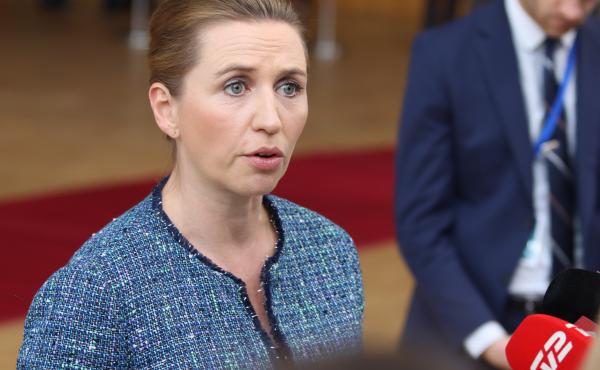 Danish Prime Minister Mette Frederiksen, shown here in Brussels in February, has postponed her wedding due to a European Council meeting. Danish Prime Minister Mette Frederiksen, shown here in Brussels in February, has postponed her wedding due to a European Council meeting.