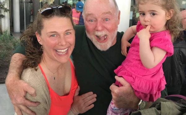 Alicia Caton, left, with her father Larry, and daughter, Mia. Alicia Caton, left, with her father Larry, and daughter, Mia.