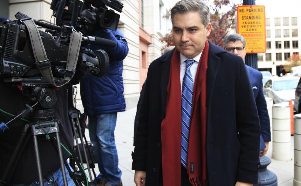 CNN's Jim Acosta walks into federal court in Washington, on Wednesday to attend a hearing on a legal challenge against the Trump administration. CNN's Jim Acosta walks into federal court in Washington, on Wednesday to attend a hearing on a legal challenge against the Trump administration.