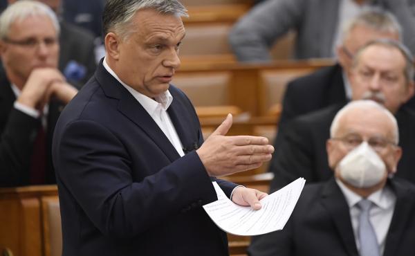 Hungarian Prime Minister Viktor Orban last month, when lawmakers granted him the power to rule indefinitely by decree. One aspect of the law, ostensibly passed to cope with the coronavirus, calls for prison terms for those convicted of spreading falsehood Hungarian Prime Minister Viktor Orban last month, when lawmakers granted him the power to rule indefinitely by decree. One aspect of the law, ostensibly passed to cope with the coronavirus, calls for prison terms for those convicted of spreading falsehood