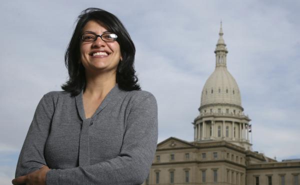 Rashida Tlaib (shown in 2008) served as a Michigan state legislator for six years. On Tuesday, Democrats picked her to run unopposed for the congressional seat held by former Rep. John Conyers for more than 50 years. Tlaib would be the first Muslim woman Rashida Tlaib (shown in 2008) served as a Michigan state legislator for six years. On Tuesday, Democrats picked her to run unopposed for the congressional seat held by former Rep. John Conyers for more than 50 years. Tlaib would be the first Muslim woman