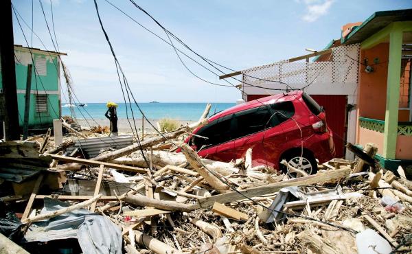 In 2017, Hurricane Maria damaged 90% of the housing stock on the Caribbean island of Dominica. The country was still recovering from two extreme storms over the previous two years. In 2017, Hurricane Maria damaged 90% of the housing stock on the Caribbean island of Dominica. The country was still recovering from two extreme storms over the previous two years.