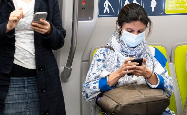 Health officials have identified what could be the first U.S. case of the novel coronavirus spreading within the general population. But a hospital says the diagnosis was delayed for days. Here, a passenger wears a face mask on a train in San Francisco on Health officials have identified what could be the first U.S. case of the novel coronavirus spreading within the general population. But a hospital says the diagnosis was delayed for days. Here, a passenger wears a face mask on a train in San Francisco on