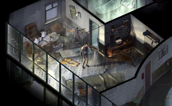 At the start of Disco Elysium, you wake up in a crummy hostel room, without your memories — and without your pants. At the start of Disco Elysium, you wake up in a crummy hostel room, without your memories — and without your pants.