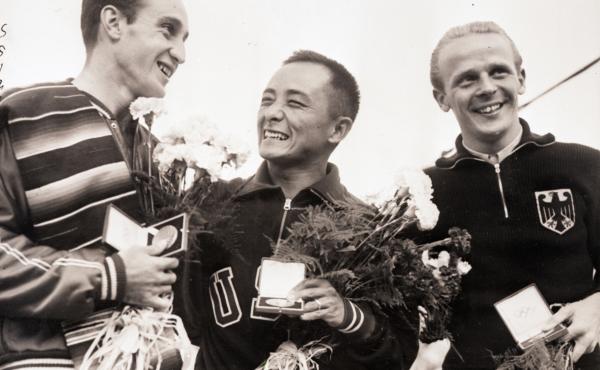 Diver Sammy Lee, the first American to win gold medals in platform diving in consecutive Olympic games, was also among the country's earliest "cultural ambassadors." Diver Sammy Lee, the first American to win gold medals in platform diving in consecutive Olympic games, was also among the country's earliest "cultural ambassadors."