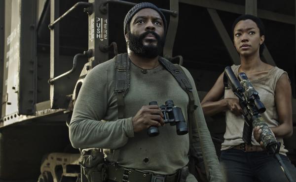 Chad Coleman, left and Sonequa Martin-Green star as Tyreese and Sasha on AMC's The Walking Dead. Chad Coleman, left and Sonequa Martin-Green star as Tyreese and Sasha on AMC's The Walking Dead.