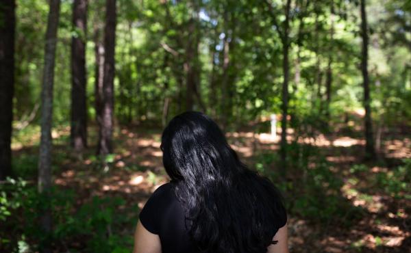 Ms. A.B. had been allowed to stay in the U.S. for years while her case is pending. She requested that NPR identify her only by her initials because she is afraid her ex-husband might find her. Ms. A.B. had been allowed to stay in the U.S. for years while her case is pending. She requested that NPR identify her only by her initials because she is afraid her ex-husband might find her.