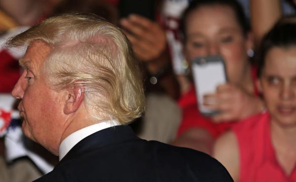 Presumptive Republican nominee Donald Trump meets with supporters after a campaign event Thursday at Gilley's in Dallas. Presumptive Republican nominee Donald Trump meets with supporters after a campaign event Thursday at Gilley's in Dallas.