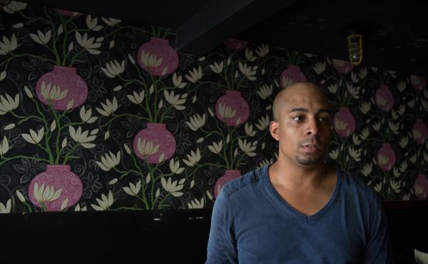 Puerto Rican chef Jose Sanchez inside his restaurant Pera Maraya. "Everything was going perfect," says Sanchez, 28. "Then the storm hit." Puerto Rican chef Jose Sanchez inside his restaurant Pera Maraya. "Everything was going perfect," says Sanchez, 28. "Then the storm hit."