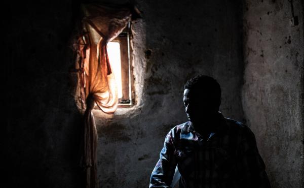 Claude Mabowa, pictured in 2019, is an Ebola survivor from Congo who lost family members to the virus. Claude Mabowa, pictured in 2019, is an Ebola survivor from Congo who lost family members to the virus.