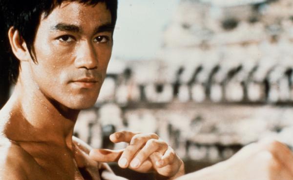 Bruce Lee strikes a pose in Enter the Dragon. Bruce Lee strikes a pose in Enter the Dragon.
