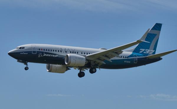 A Boeing 737 Max aircraft lands following a FAA re-certification flight on June 29, 2020 in Seattle, Wash. The 737 MAX has been grounded for commercial flights since March 2019 following two crashes. A Boeing 737 Max aircraft lands following a FAA re-certification flight on June 29, 2020 in Seattle, Wash. The 737 MAX has been grounded for commercial flights since March 2019 following two crashes.