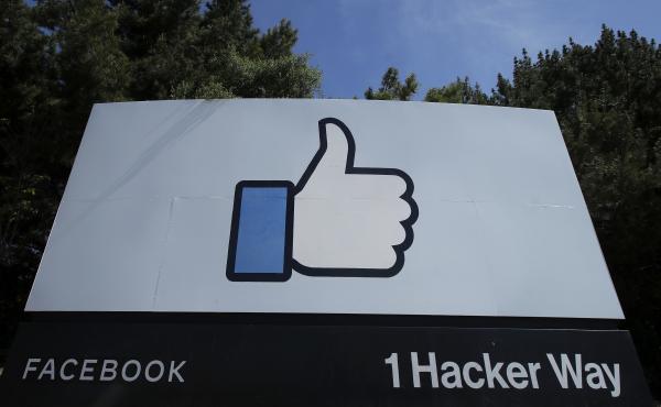 The thumbs up Like logo is shown on a sign at Facebook headquarters in Menlo Park, Calif. The thumbs up Like logo is shown on a sign at Facebook headquarters in Menlo Park, Calif.