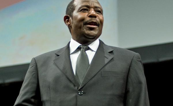 Paul Rusesabagina, pictured in 2012, was sentenced to 25 years in prison on terrorism charges last September in Rwanda. His family is suing Rwanda for $400 million for kidnapping, torture and unlawful imprisonment. Paul Rusesabagina, pictured in 2012, was sentenced to 25 years in prison on terrorism charges last September in Rwanda. His family is suing Rwanda for $400 million for kidnapping, torture and unlawful imprisonment.