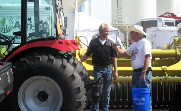 The Big Iron Farm Show draws thousands of farmers and farm equipment-makers to a fairground in West Fargo, N.D. For many this year, concerns about crop yields have been eclipsed by worries about President Trump's trade policies. The Big Iron Farm Show draws thousands of farmers and farm equipment-makers to a fairground in West Fargo, N.D. For many this year, concerns about crop yields have been eclipsed by worries about President Trump's trade policies.