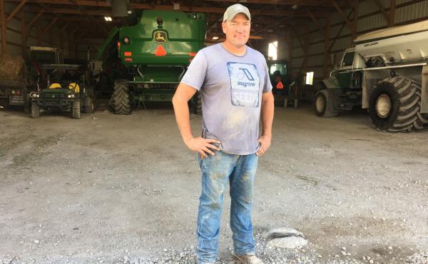 Kansas Farmer Luke Ulrich faces long hours and low pay in part because of Trump's trade policies, but he still backs Trump. Kansas Farmer Luke Ulrich faces long hours and low pay in part because of Trump's trade policies, but he still backs Trump.