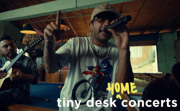Feid performs a Tiny Desk (home) concert. Feid performs a Tiny Desk (home) concert.
