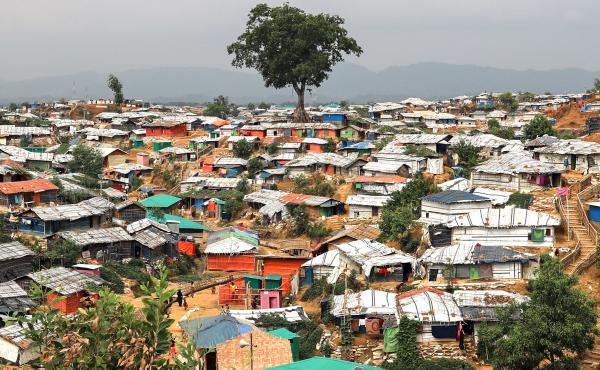 A landscape view seen in the Balukhali camp in Cox's Bazar, taken two years ago. A massive fire has swept through the camp, destroying hundreds of dwellings. A landscape view seen in the Balukhali camp in Cox's Bazar, taken two years ago. A massive fire has swept through the camp, destroying hundreds of dwellings.