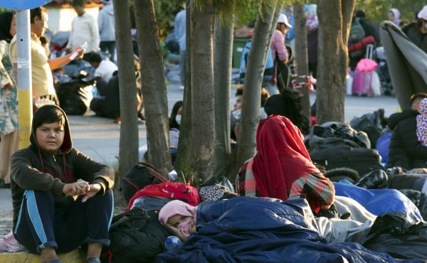 A massive fire this week ravaged a refugee camp on the Greek island of Lesbos, leaving more than 12,000 asylum-seekers homeless. A massive fire this week ravaged a refugee camp on the Greek island of Lesbos, leaving more than 12,000 asylum-seekers homeless.