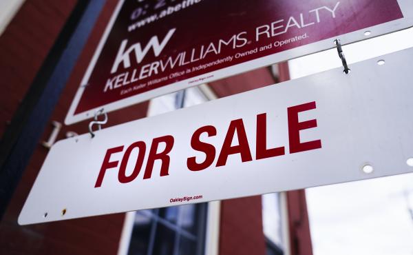 A "for sale" sign is posted on a home last month in Philadelphia. A "for sale" sign is posted on a home last month in Philadelphia.