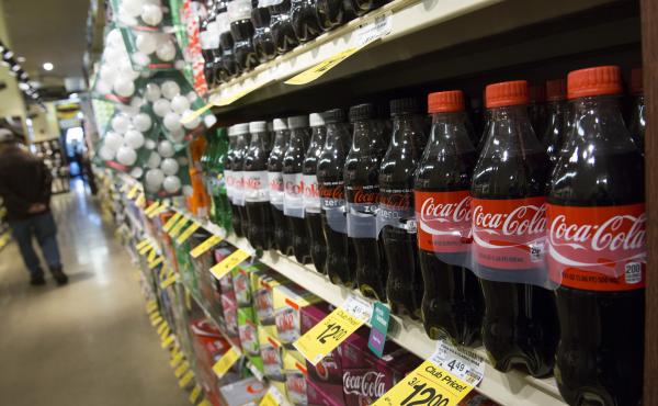Food assistance recipients spend about 10 percent of their food budget on sugary drinks, while the rest of the population spends about 7 percent. Food assistance recipients spend about 10 percent of their food budget on sugary drinks, while the rest of the population spends about 7 percent.