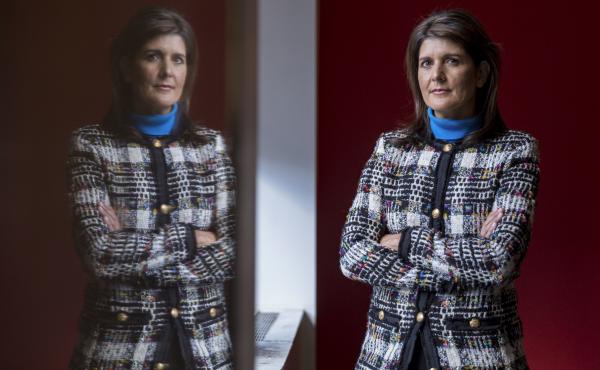 In an interview with NPR about her new book, former Ambassador to the U.N. Nikki Haley said she made an effort to avoid "toxic" and "trashy" Washington — and that she'll campaign for President Trump in 2020. Above, she poses for a portrait at NPR studio In an interview with NPR about her new book, former Ambassador to the U.N. Nikki Haley said she made an effort to avoid "toxic" and "trashy" Washington — and that she'll campaign for President Trump in 2020. Above, she poses for a portrait at NPR studio
