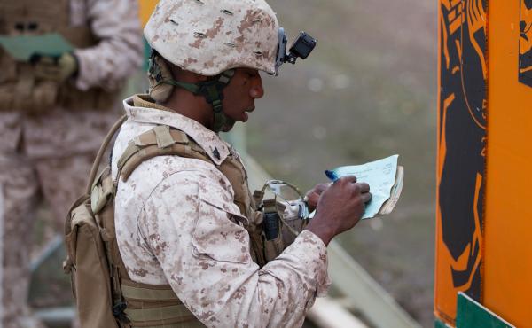 Jacques Yves Duroseau, shown here in 2016 when he was an active duty Marine, was found guilty by a federal jury over a weapons smuggling scheme. Jacques Yves Duroseau, shown here in 2016 when he was an active duty Marine, was found guilty by a federal jury over a weapons smuggling scheme.