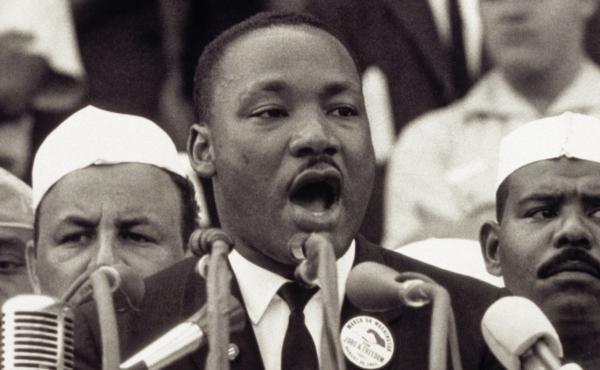 Martin Luther King Jr. gives his "I Have a Dream" speech to a crowd at the Lincoln Memorial during the March on Washington on Aug. 28, 1963. Martin Luther King Jr. gives his "I Have a Dream" speech to a crowd at the Lincoln Memorial during the March on Washington on Aug. 28, 1963.